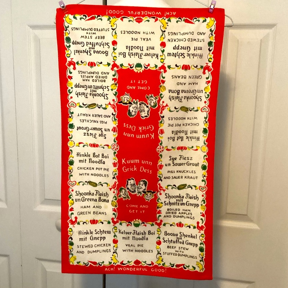Vintage Tea Towel, “Come and Get It “